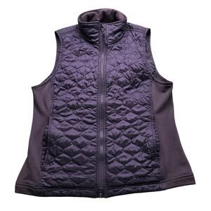 LL Bean Thinsulate Insulation Fleece Lined Quilted Vest Jacket Womens Small